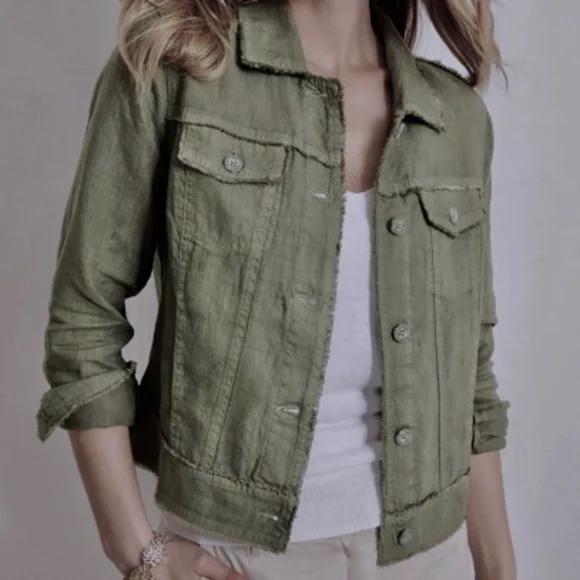 LIKE NEW! Women's Tommy Bahama Palms Linen Jacket - XS - Picture 9 of 15